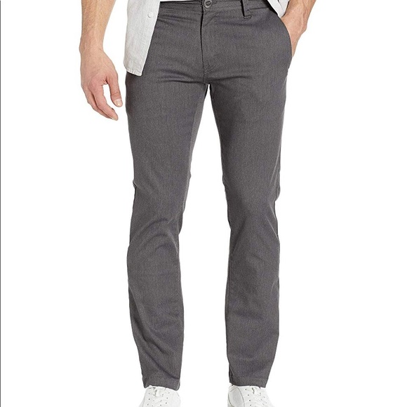 Volcom Stone Frickin Modern Stretch Straight Leg Chino Black Pants $55
